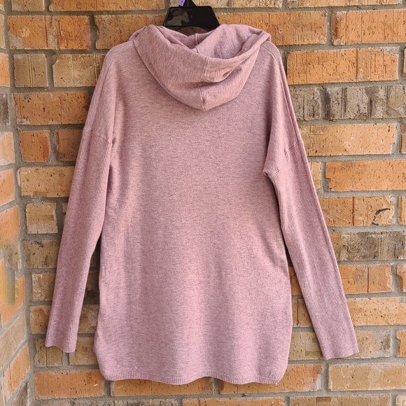 Cyrus Ladies' Drop Shoulder Ribbed Hem Pullover Hoodie Top Orchid Heather Size M - Picture 5 of 16